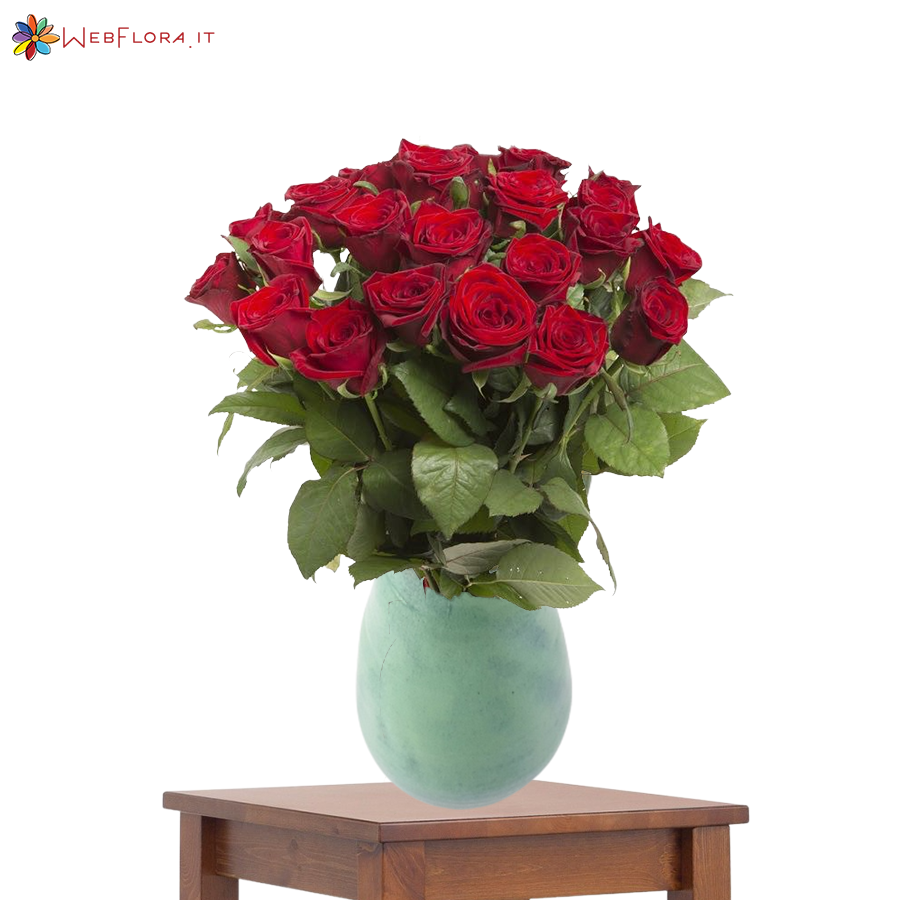 24 Rose Rosse da 70 cm