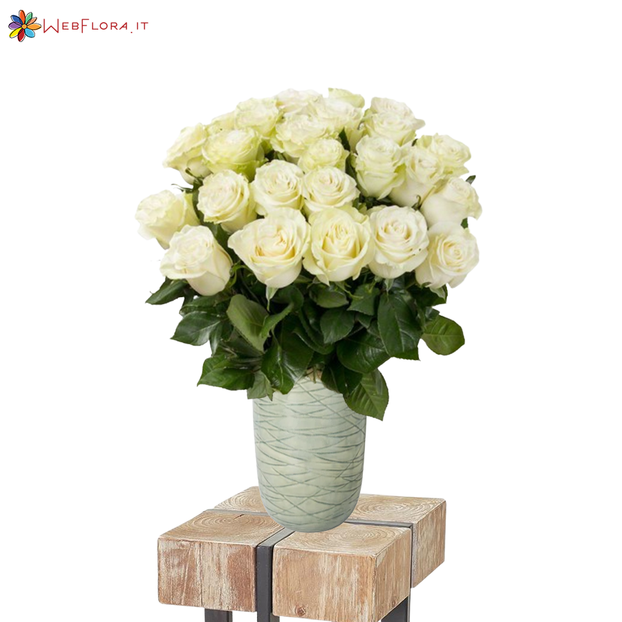 36 Rose Bianche da 70 cm