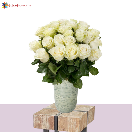 36 Rose Bianche da 70 cm