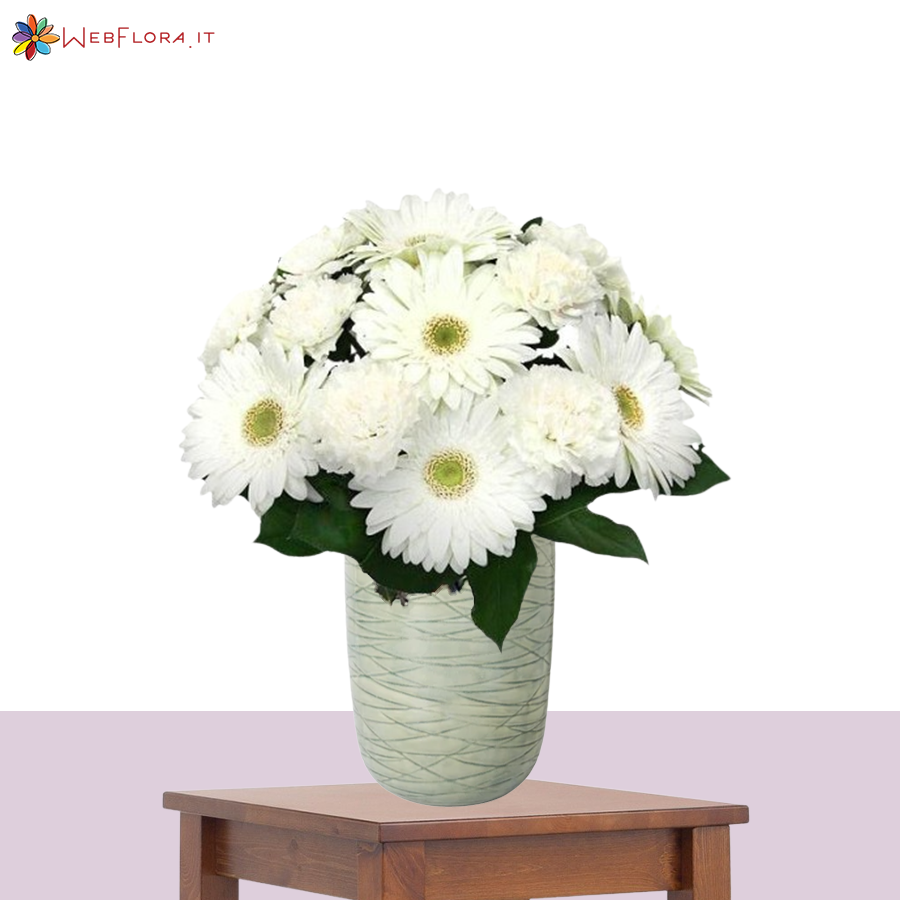 Bouquet Gerbere Bianche