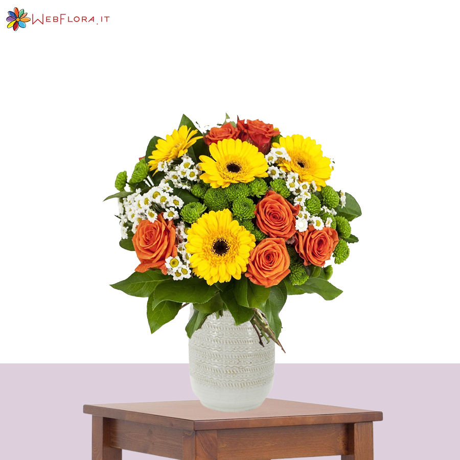 Bouquet Santini Gerbere Rose
