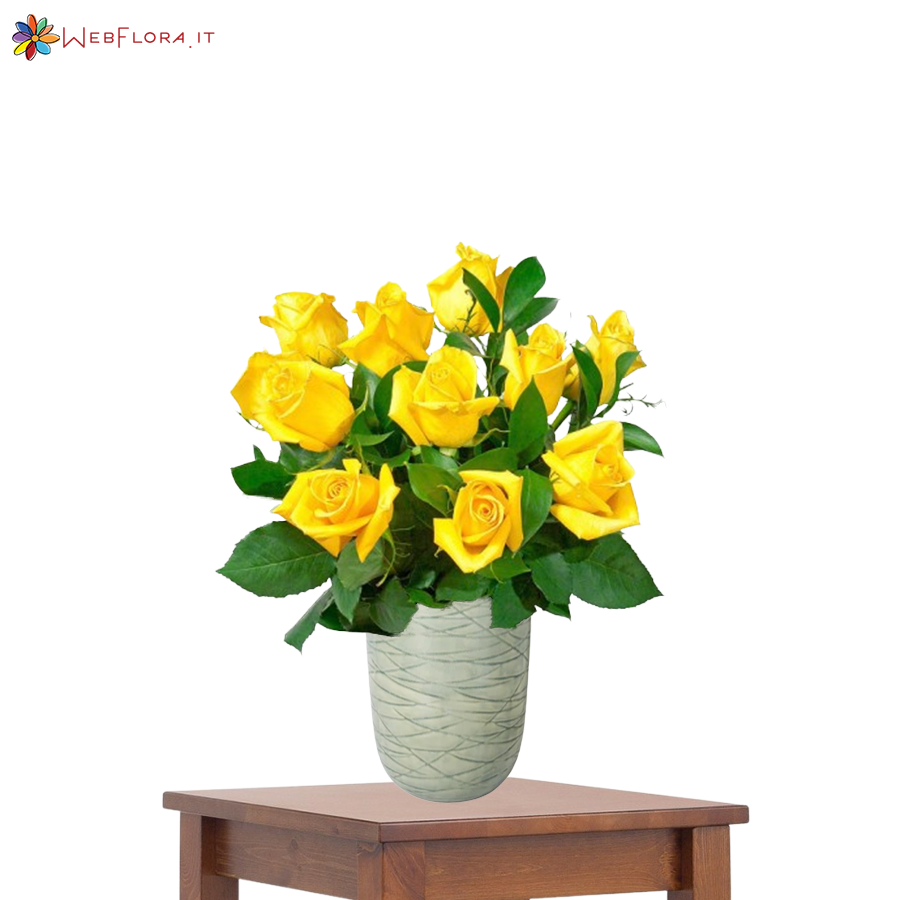 Bouquet Rose gialle da 50 cm.